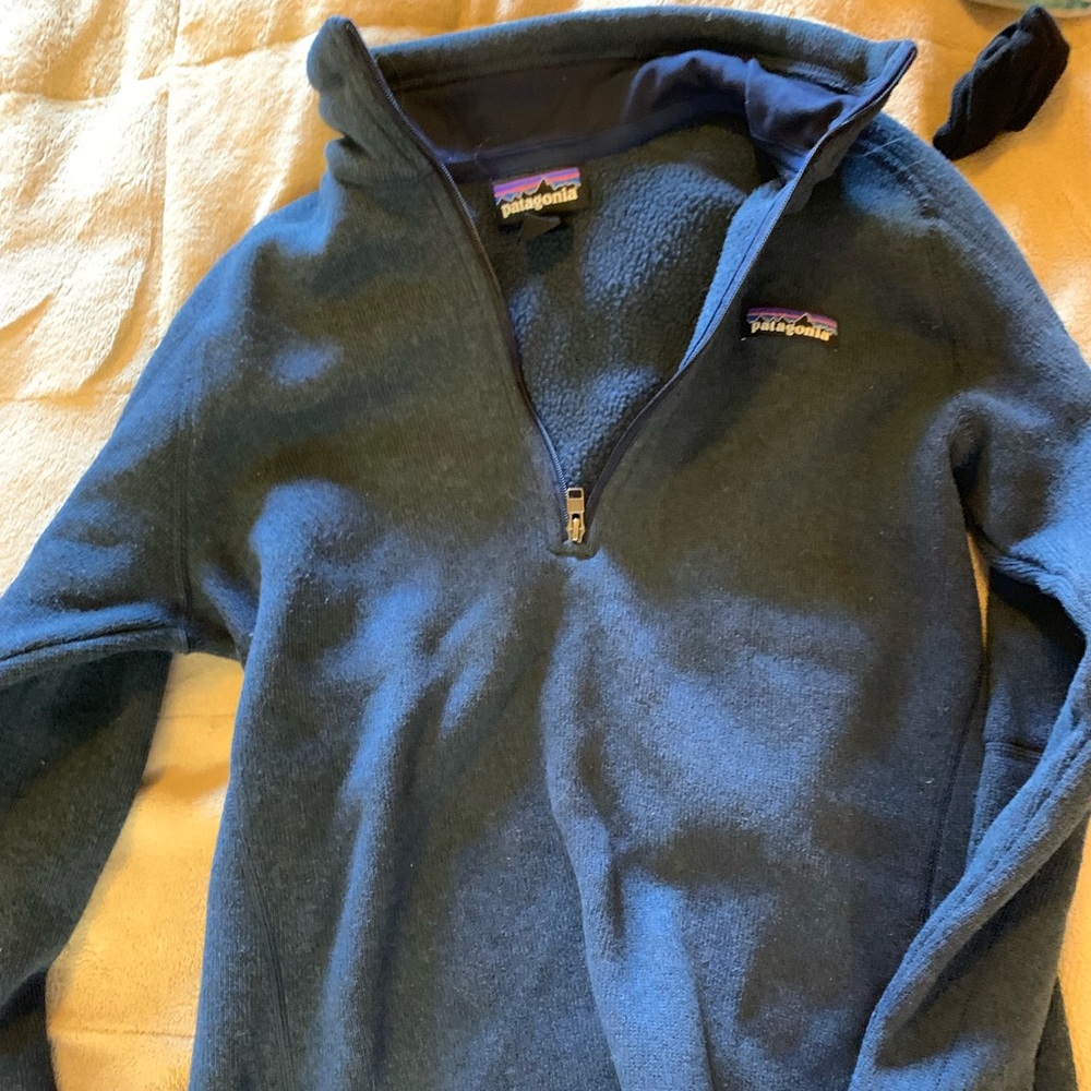 Patagonia blue quarterzip